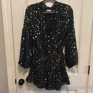 Starry Green and Gold Dress